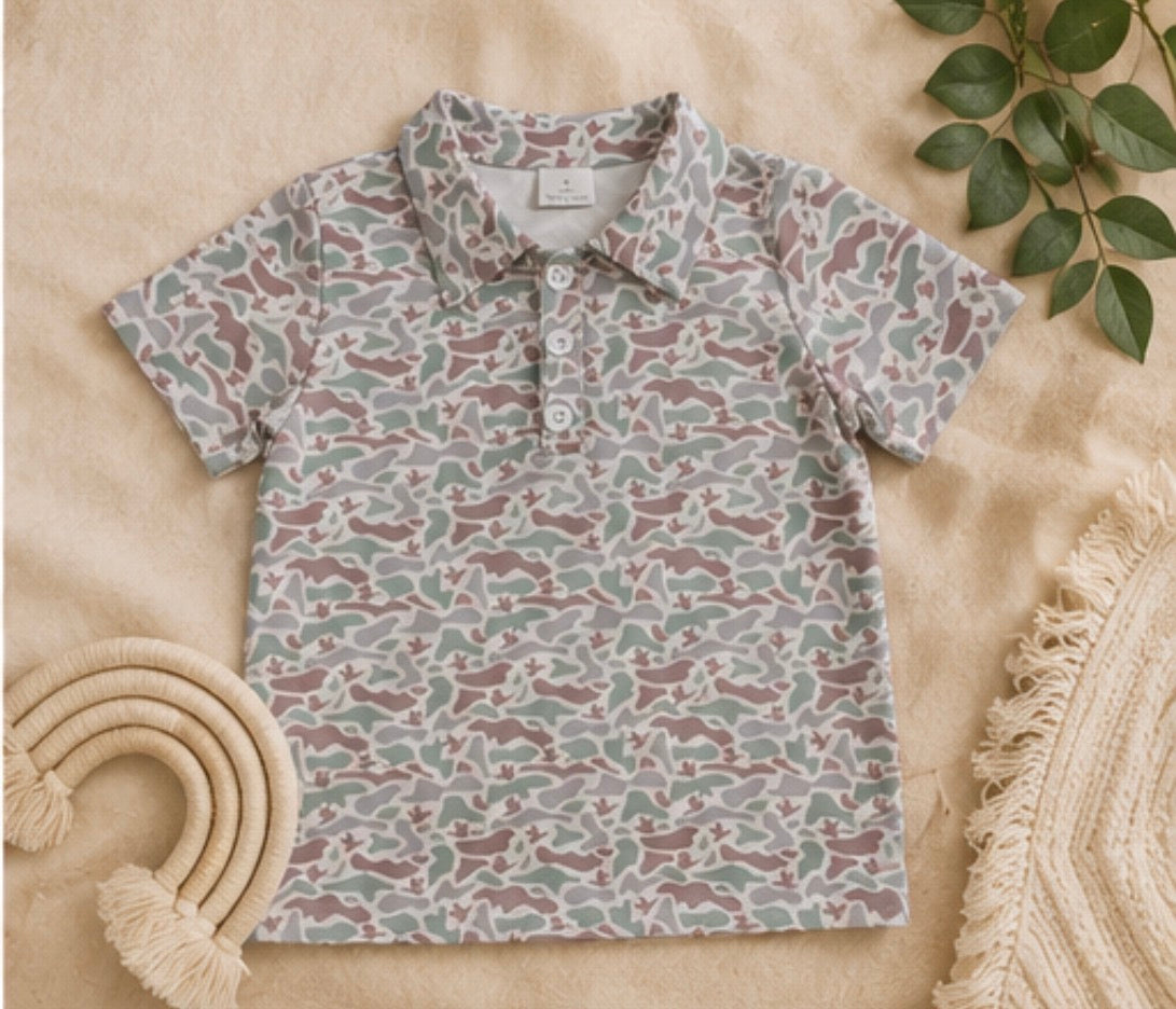 Vintage Duck Camo Polo