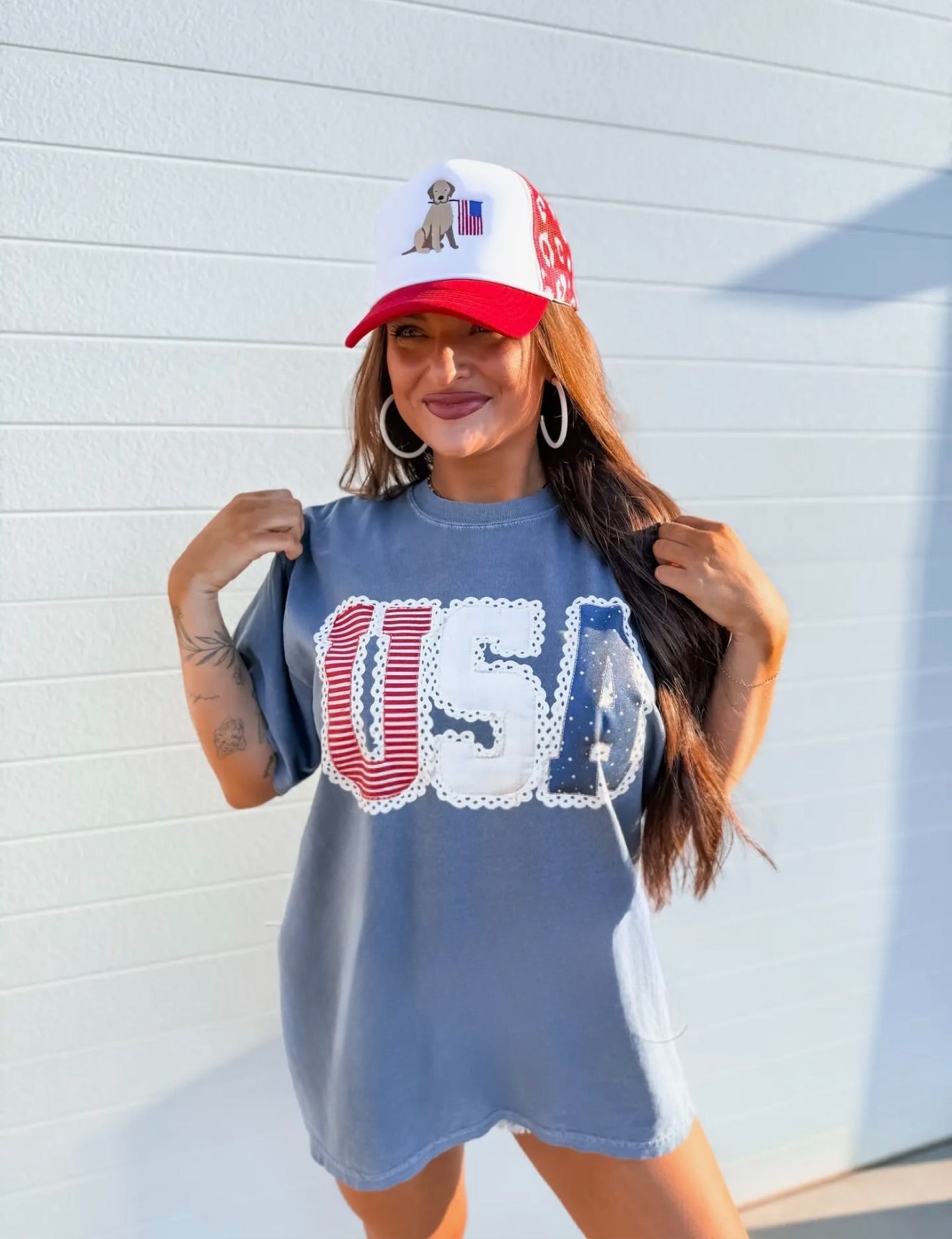 Lace & Liberty Tee