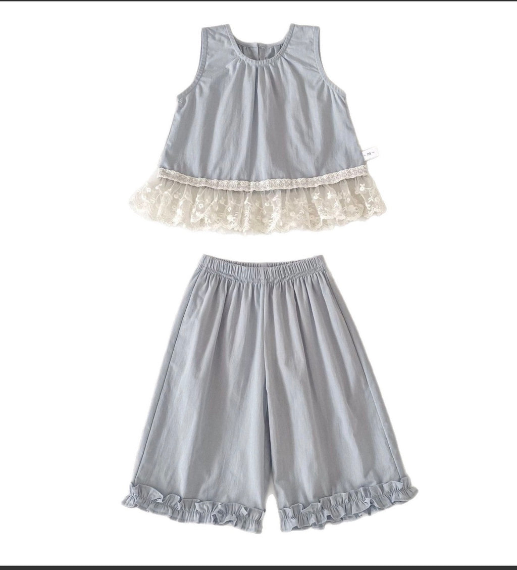 Bluebell Lace Pant Set ☁️