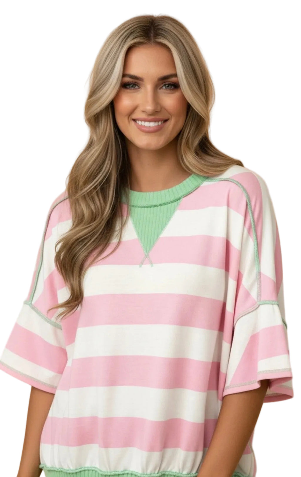 Cotton Candy Colorblock Top