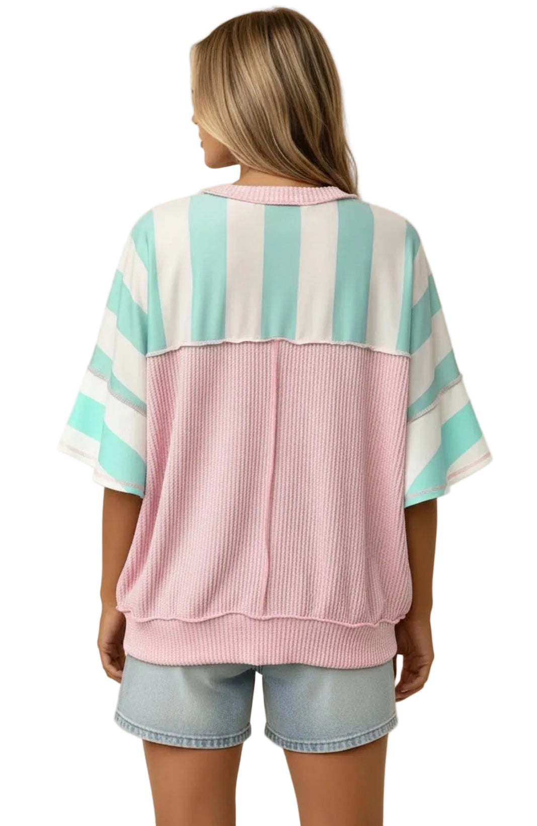 Seaside Mint Colorblock Top